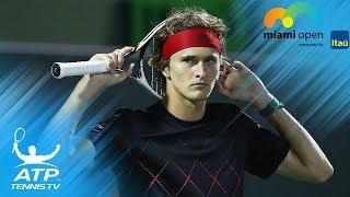 Alexander Zverev laughs at bad Hawk-Eye challenge vs Kyrgios  Miami Open 2018