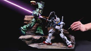 Gundam Battle Diorama Build  Calm Commentary