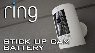 Ring Stick Up Cam Battery Review - Video Quality Unboxing Set Up Install & Ease of Use