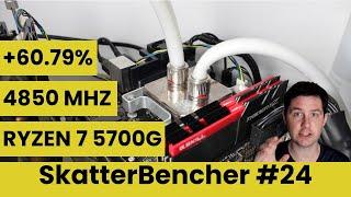 Ryzen 7 5700G Overclocked to 4850 MHz With PBO 2 Curve Optimizer  SkatterBencher #24