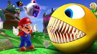Mario Odyssey but with CUSTOM BOSSES…  Pac-Man Cuphead Baldi & More