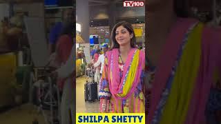 Shilpa Shetty Returns Back Mumbai from Chandigarh spotted at Airport #shilpashetty