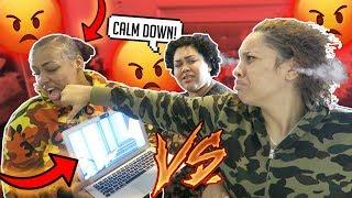 ANGRY SISTER DESTROYS $2000 MACBOOK REVENGE PRANK GONE WRONG