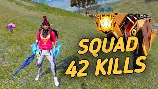 REGION GRANDMASTER SQUAD  42 SQUAD KILLS   EVERYBODY IS A SELF WARRIOR TO KILL ENEMIES  