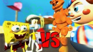 ANIMATRONICS vs SPONGEBOB  Gmod Sandbox Story