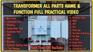 ▶️Transformer All Parts Name & Function  Transformer Working  What is Transformer Practical Video