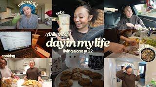 a chill + chatty day in my life vlog  grwm boba drive w me cooking etc.  aliyah simone