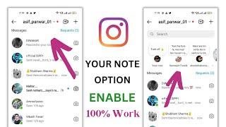 Fix Instagram Your Notes Feature Not Showing  Instagram Your Note New Feature Not Working 2022