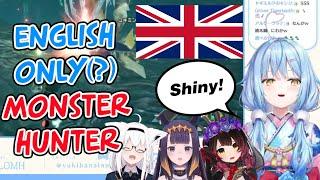 Lamy plays Monster Hunter but its full of ENGLISH feat. Ina Roboco and Fubuki【HololiveEng Sub】