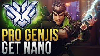 WHEN PRO GENJIS GET NANO BOOST - Overwatch Montage