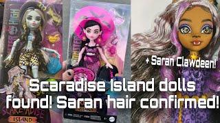 MONSTER HIGH NEWS Scaradise Island Dolls found + NEW Core Clawdeen Saran hair variant