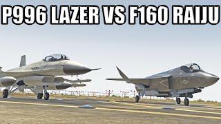 F160 Raiju Vs P996 Lazer Speed Armor Dogfighting & Agility Etc  Which Is The Best Jet?