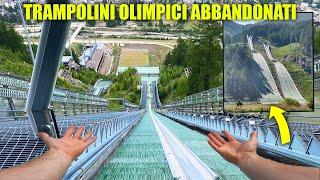 SALIAMO IN CIMA AD UN TRAMPOLINO OLIMPICO ABBANDONATO - CHE VERGOGNOSO ED INUTILE SPRECO DI SOLDI