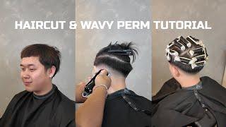 LOW FADE & LOOSE WAVY PERM TUTORIAL