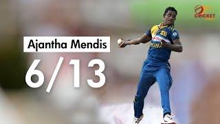 Ajantha Mendis Destroys India - 613  in Asia Cup Final 2008  Sri Lanka vs India