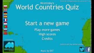 Mrozinskys World Countries Quiz - Passive Learning Mode