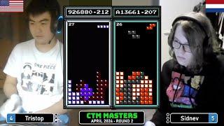 ONE MORE PIECE Tristop Sidnev  Apr 24 Rd 2  Classic Tetris Monthly Masters