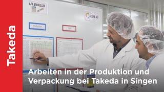 Arbeiten in der Produktion und Verpackung bei Takeda in Singen