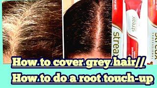 How to cover grey hair सफेद बालों को काला कैसे करें।। रूट टच अप क्या होता है?