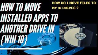 How to Move Installed apps To Another drive in windows 10  TECHJATIN