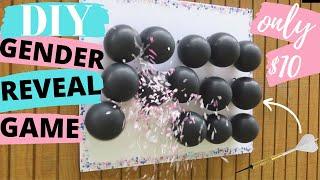 HOW TO MAKE A DIY DARTBALLOON GENDER REVEAL GAME FOR LESS THAN $10 This was SO fun