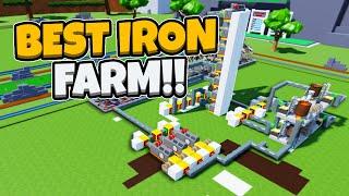 *NEW* BEST IRON FARM  Block Tycoon ROBLOX