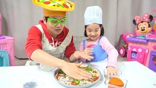 PIZZA Toys Playset Mainan Masak Masakan Membuat PIZZA Lets Play Boram 