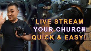 How to Live Stream your church service EASY