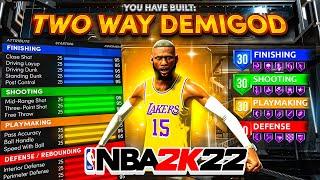 THIS 2-WAY SLASHING PLAYMAKER BUILD IS THE BEST BUILD in NBA 2K22 DEMIGOD BUILD Best Build 2k22