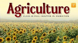 Agriculture class 10 full chapter Animation  class 10 geography chapter 4  CBSE  NCERT