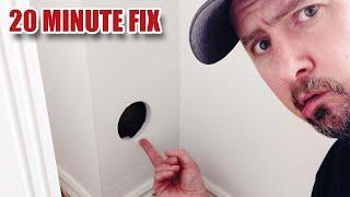 How to repair drywall quickly WITHOUT PLASTER