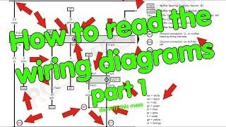 How to read Wiring Diagrams  part 1 of 2