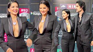 Sunny Leone & Her Husband Daniel Weber Cute Bonding At Bollywood Hungama Style Icon Awards 2024
