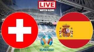 Switzerland vs Spain LIVE STREAM EURO 2020 Quarter Final Watchalong Info Spain vs Swiss