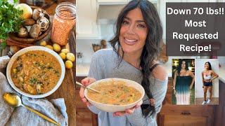 Easy Weight Loss Dinner  Lentil Mushroom Stew  Plant Based