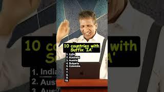 10 countries with suffix ‘IA’  Anurag Aggarwal