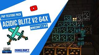 Acidic Blitz V2 64x Bedwars 1.8.9 PvP Texture Pack