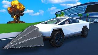 Crashing My Tesla Cybertruck in the NEW MEGA DERBY Roblox Car Crushers 2 Multiplayer