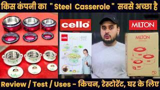 Which Casserole is BestMilton vs CelloBest Casseroles Set ReviewsUnboxingSteelInsulatedHot Pot