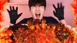 ENG SUB Hot Spicy assorted Mushrooms8kind Eat Mukbang Korean ASMR 후니 Hoony Eatingsound