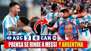 ASÍ REACCIONA PRENSA EUROPEA A GOL de MESSI - ARGENTINA vs CANADA 2-0 ¿BENEFICIADA?