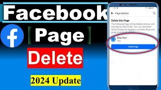 Facebook Page Delete Kaise Kare Permanently  How to Delete Facebook Page Permanently 2024