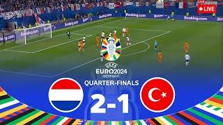 NETHERLANDS vs TURKEY  Quarter Finals UEFA EURO 2024 Full Match