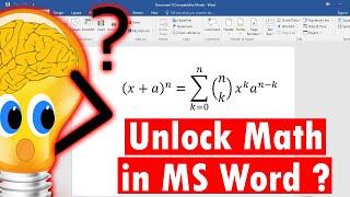 Unlock the Secrets to Writing Perfect Math Equations in MS Word