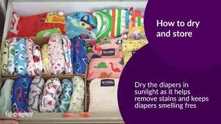 How to wash and care for cloth diapers