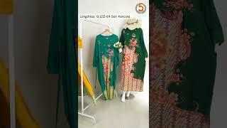 Daster Longdres Panjang Semata Kaki Batik Premium Kekininan Merk Sari Kencana Kasalima Busui