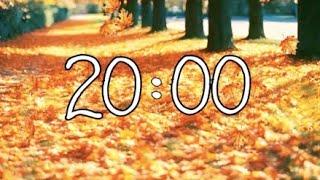 20 Minute FallThanksgiving Countdown Timer With Classical Music Animated