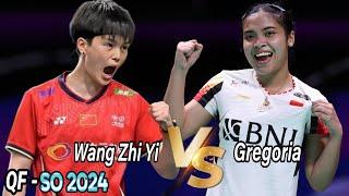 Gregoria Mariska Tunjung vs Wang Zhi Yi  QF Singapore Open 2024