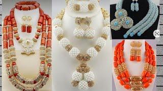 nigeria bridal necklace  coral beads   necklace designs