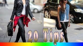 20 Style Tips On How To Wear Leather Pants